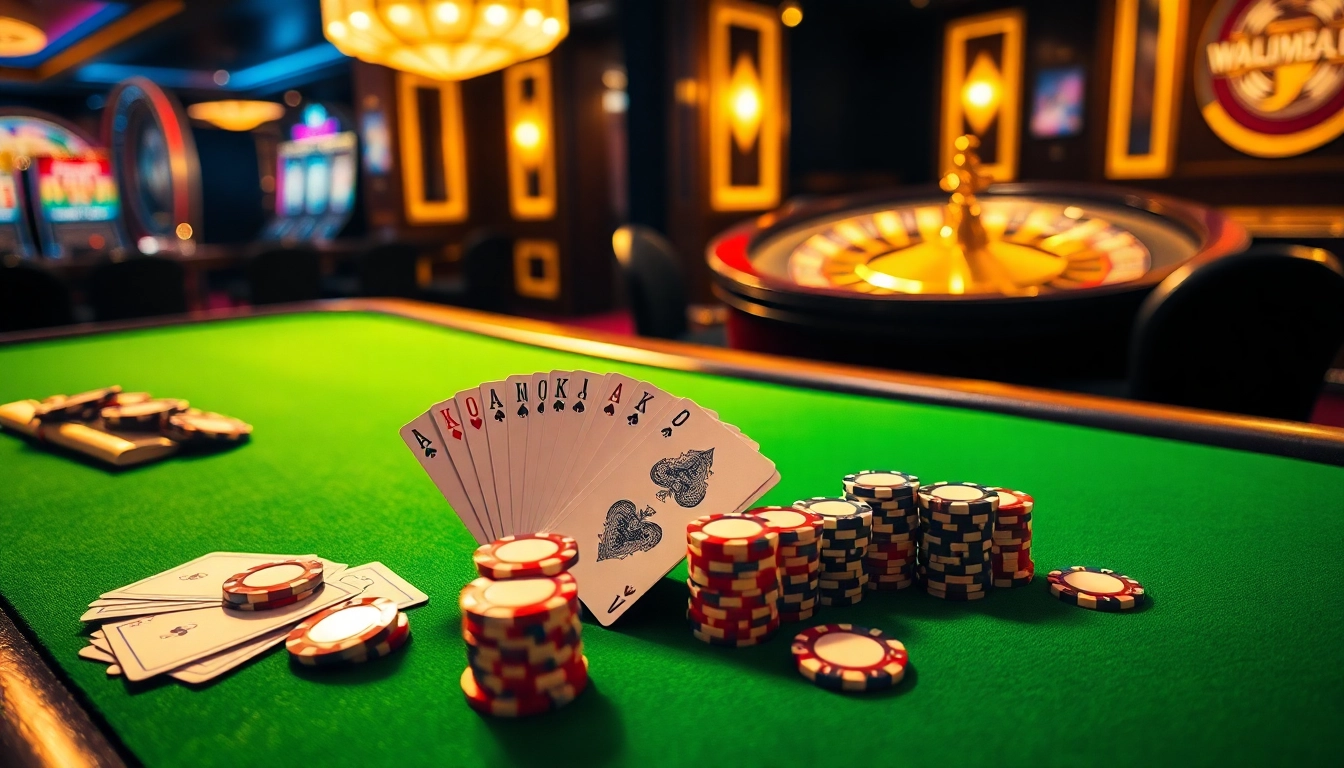 Experience thrilling poker action at https://new88.help/ with luxurious casino elements and vibrant atmosphere.