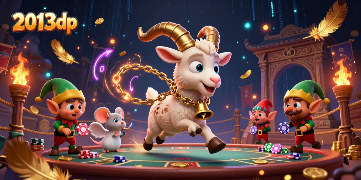 Engage in exciting casino challenges at 2013dp with a dynamic illustration featuring animated characters in a festive casino.