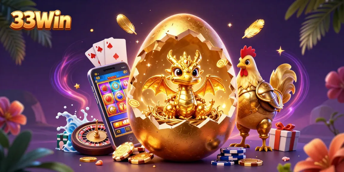 Experience thrilling gaming at 33Win with golden dragon and vibrant slot activities.