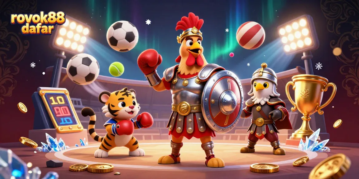 Engage in thrilling gameplay with ROKOK88 daftar featuring dynamic sports scenes.
