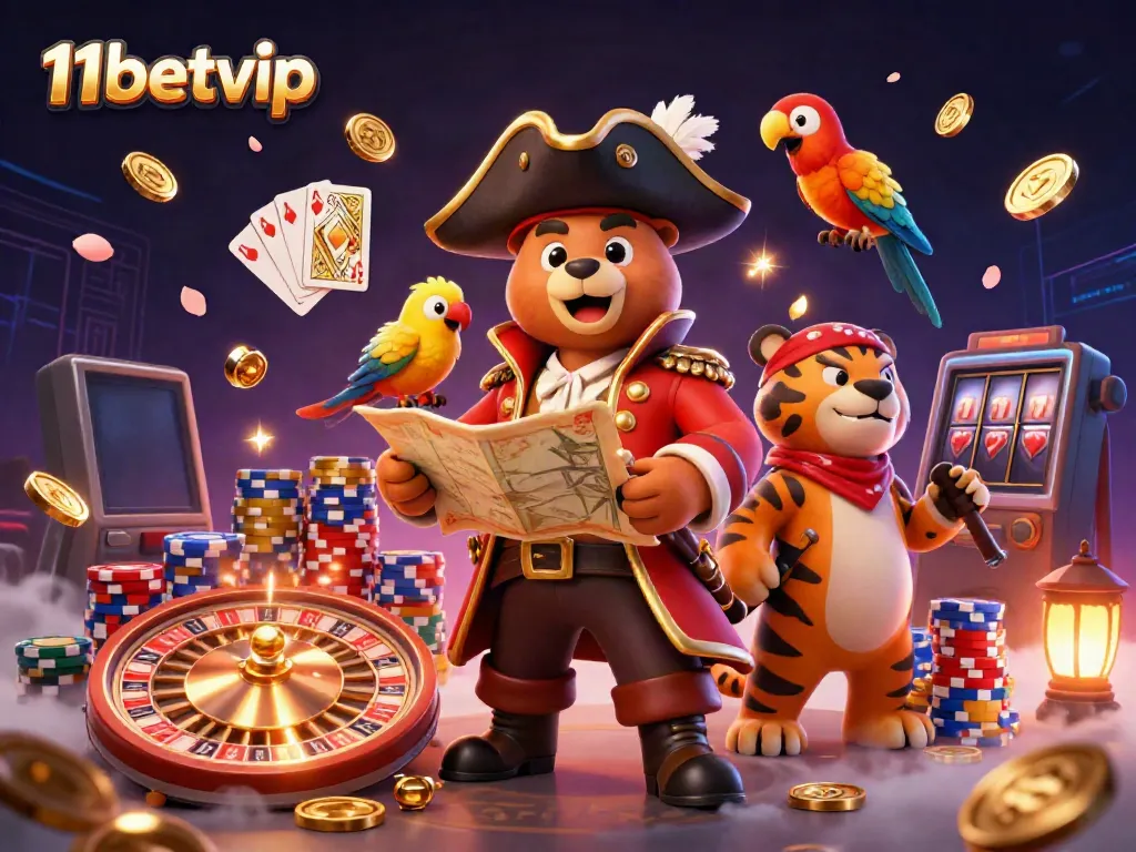 Experience thrilling casino moments with 11betvip featuring vibrant characters and dynamic gaming elements.