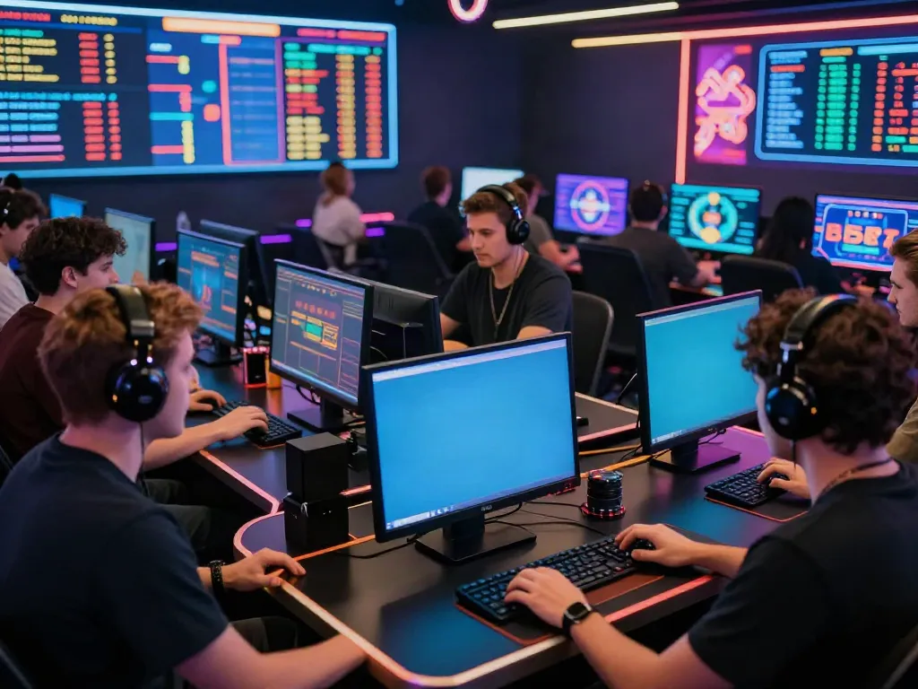 Engaging scene of online betting excitement at https://fabet.com.mx/ with players immersed in digital gaming activities.