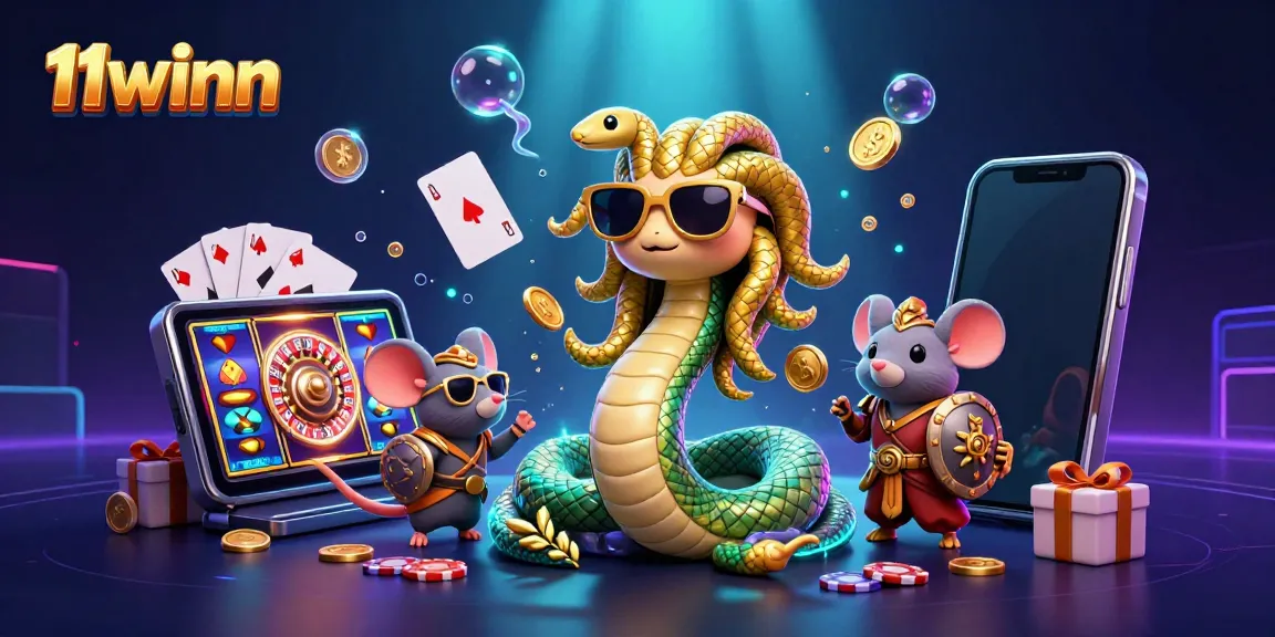 Join the thrilling gameplay at 11winn with dynamic casino elements and vibrant characters.