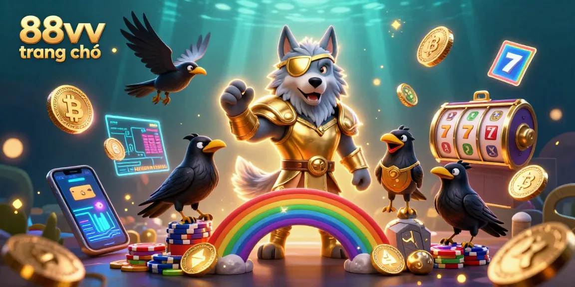 Win big on 88vv trang chủ with a visually stunning 3D casino-themed illustration.