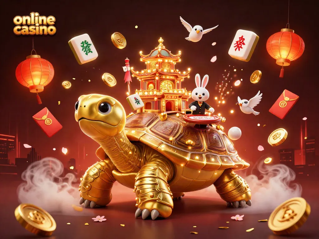 Juega en este casino online donde la tortuga dorada tiene un palacio y un crupier en su caparazón.