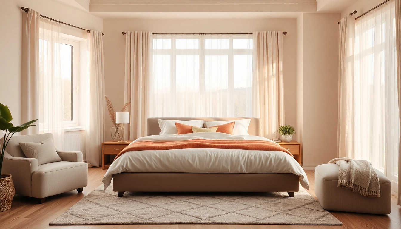 Visual representation of king size bed dimensions highlighting comfort and style in a serene bedroom setting.
