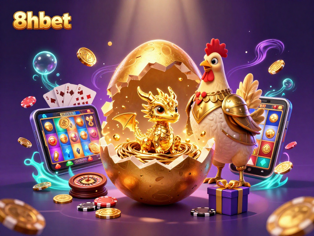 Win big at 8xbet while exploring a vibrant gold-themed casino world with exciting games.