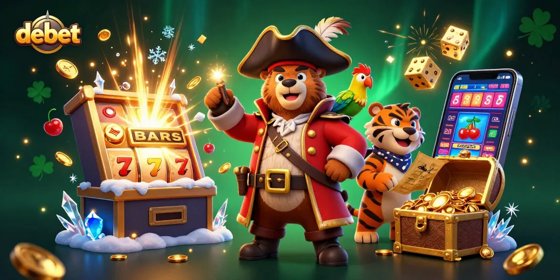 Join the excitement with debet-themed pirate adventure at a vibrant casino!