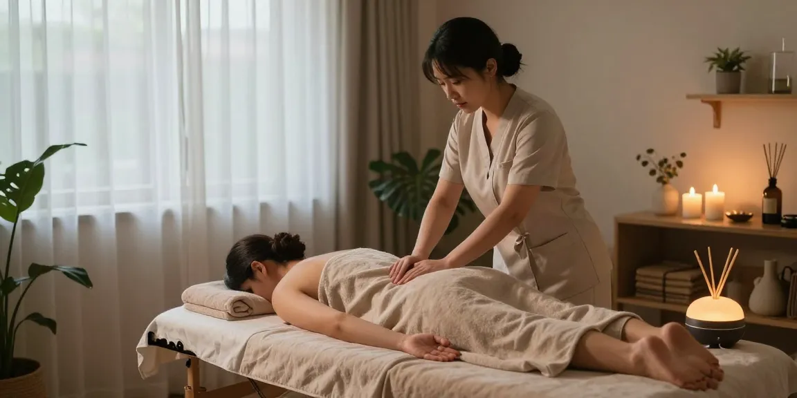 Experience luxurious 구리출장마사지 with a professional therapist in a serene home setting.
