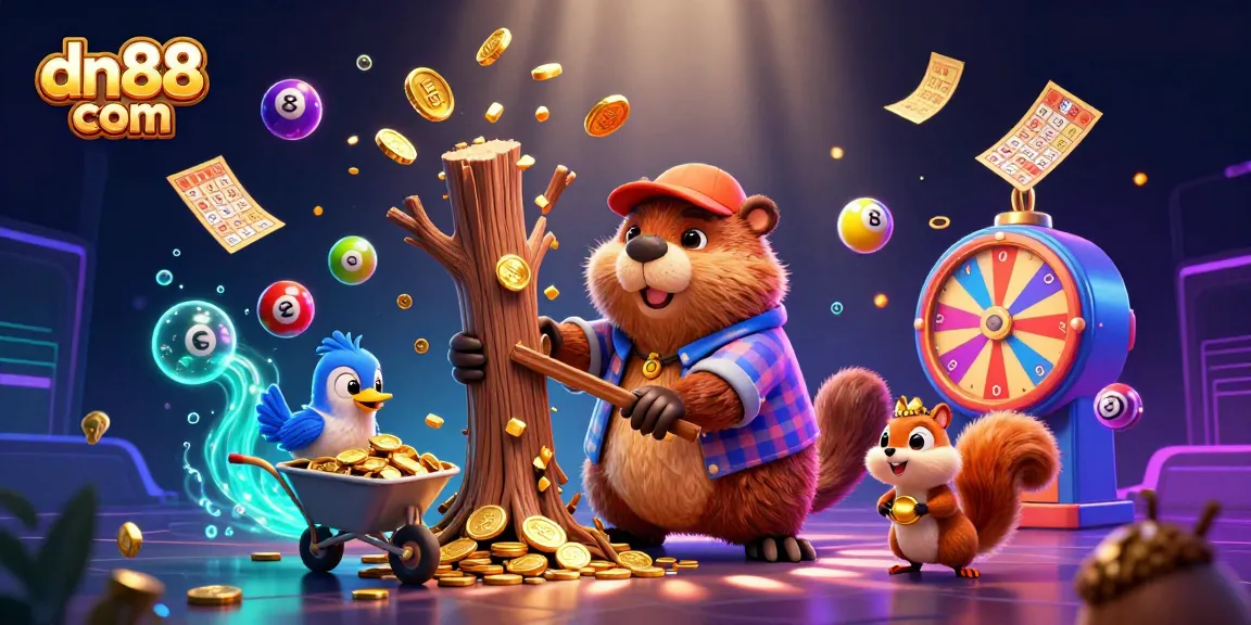 Experience the excitement of dn88 com with dynamic lottery action in vibrant graphics.