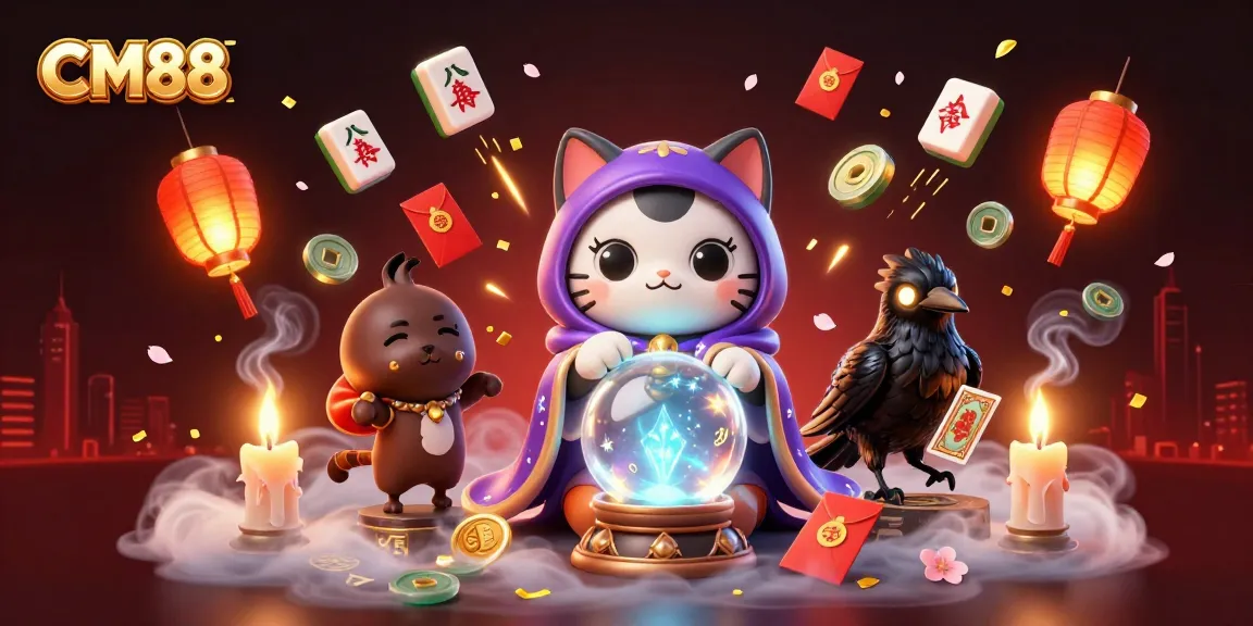 Experience thrilling gambling at CM88 with a mystic fortune teller and enchanting game elements.