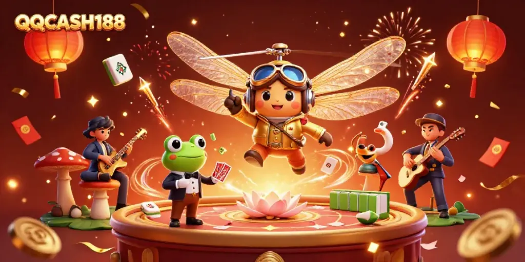 Experience the fun at QQCASH188 with vibrant casino action and colorful celebrations.