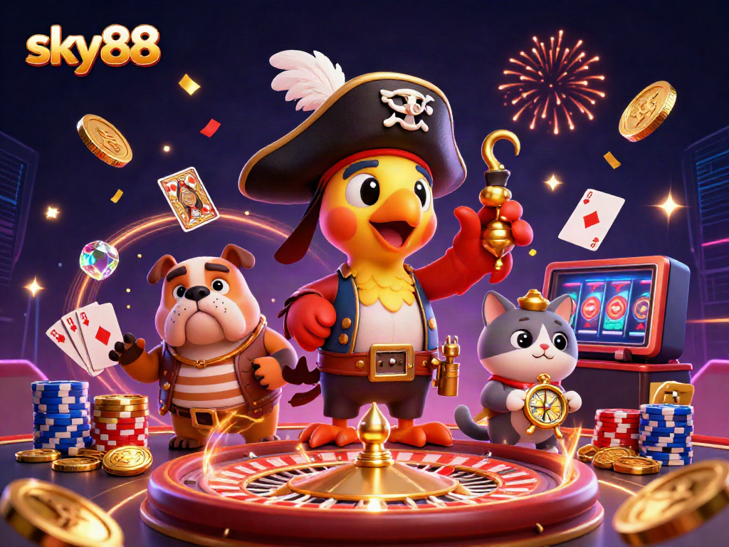 Experience the excitement of sky88 with thrilling gaming elements and a vibrant casino atmosphere.