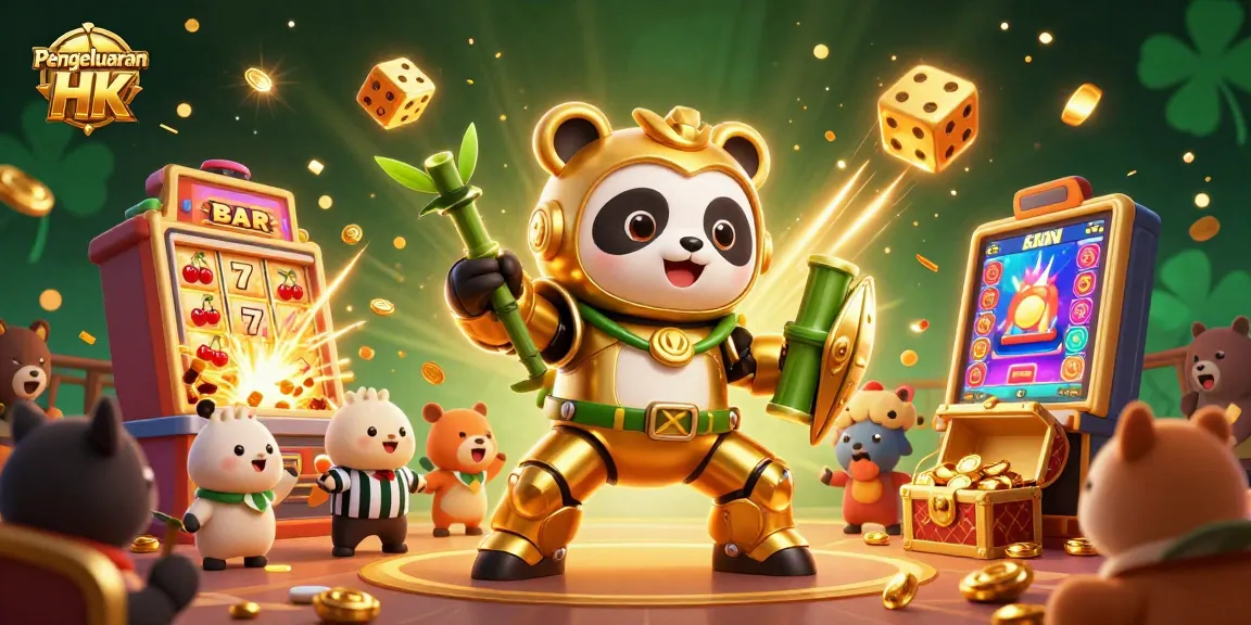 Experience the excitement of Pengeluaran Hk with 3D cartoon characters in a vibrant casino scene.