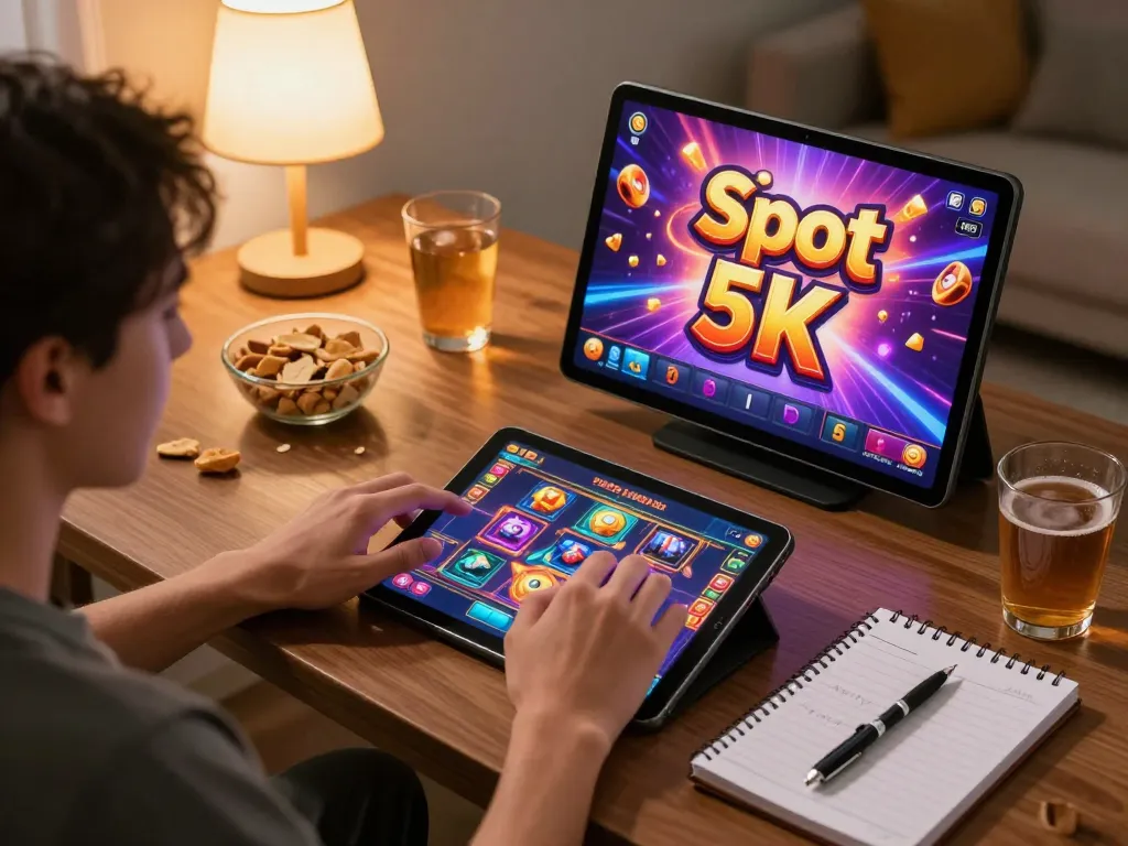 Engaging gameplay on Slot QRIS 5K at home, aligned with oli4d daftar for digital entertainment.