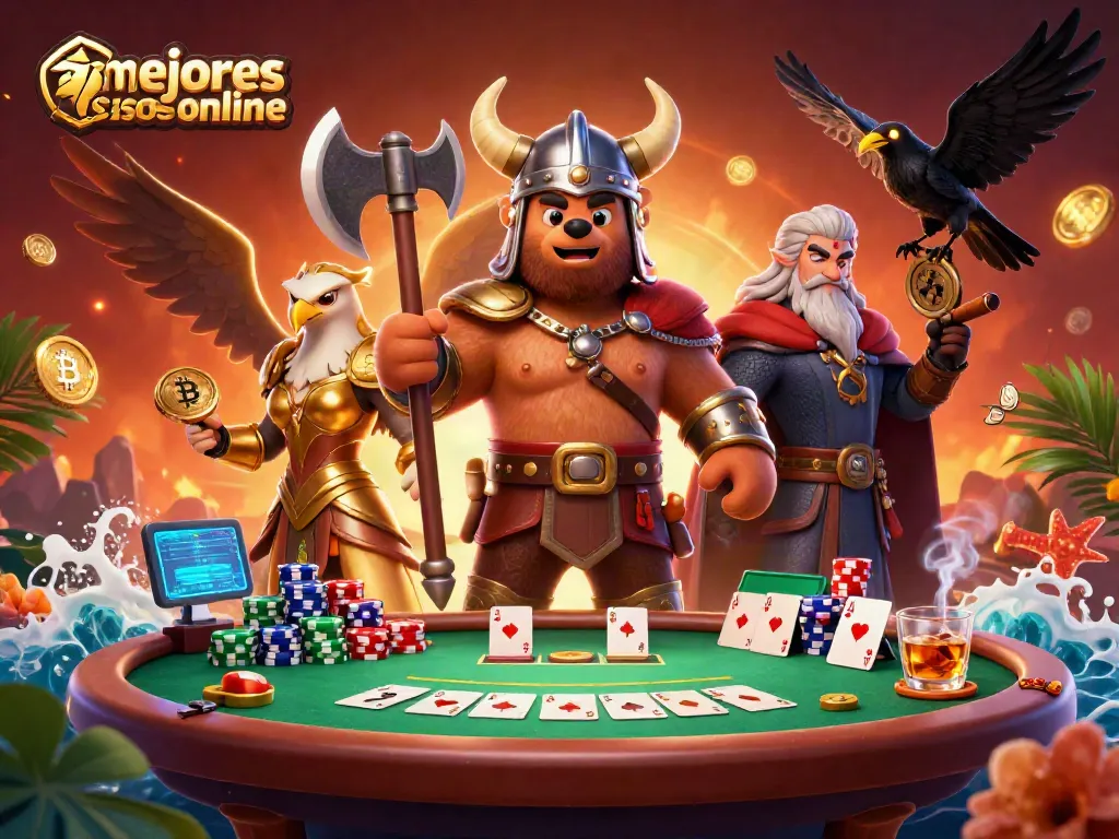 Disfruta de la emoción en los mejores casinos online con elementos de criptomonedas y póker.