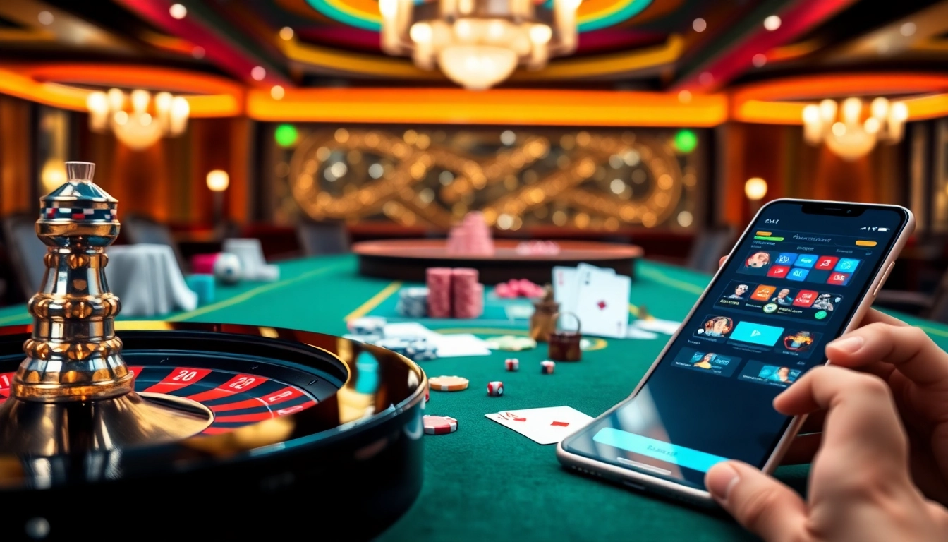 Exciting gameplay at a high-stakes table featuring 68 game bài elements and luxury casino ambiance.
