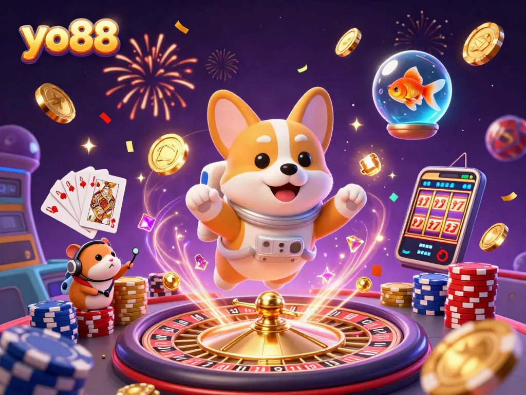 Experience excitement with yo88 through thrilling gaming moments in a vibrant casino scene.