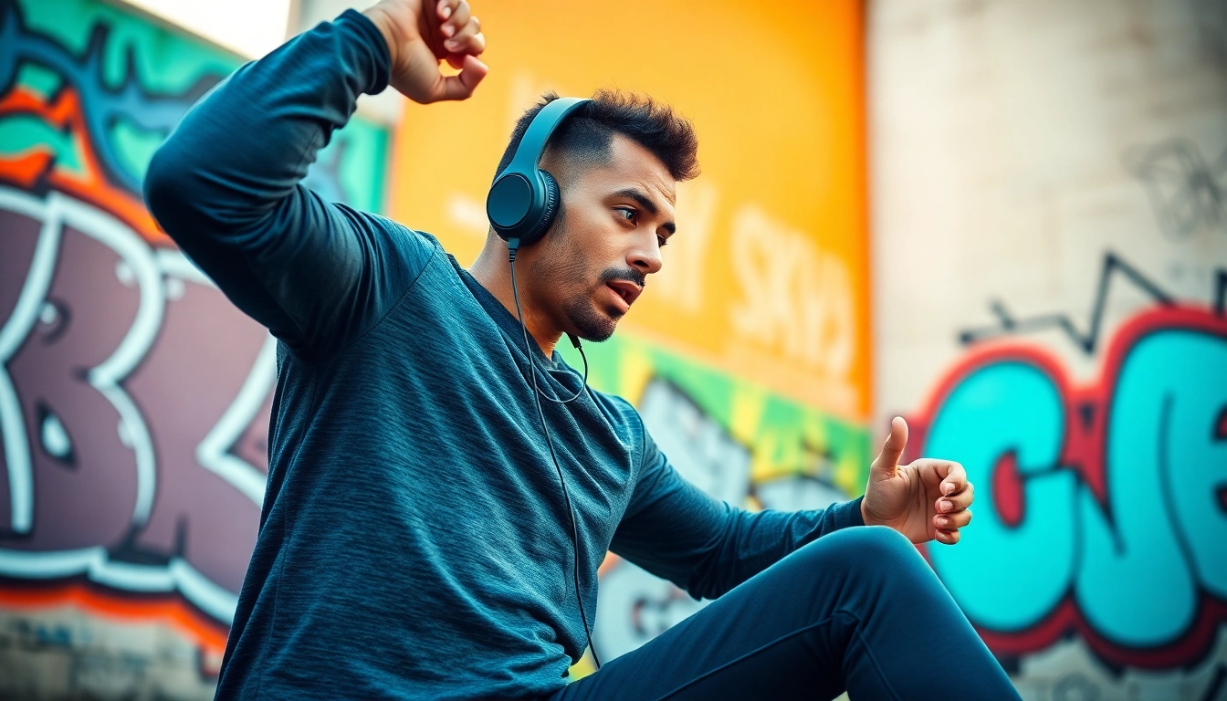 Engaging athlete wearing Shokz headphones, showcasing active lifestyle and performance.