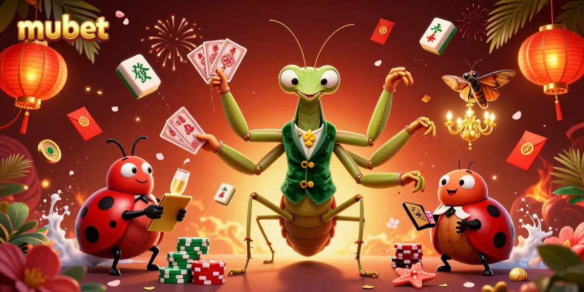 Experience thrilling gaming action at mubet with vibrant characters and casino elements.