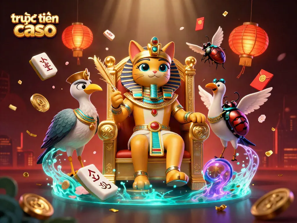 Chơi trực tuyến casino với hình ảnh thú vị về sòng bạc và các biểu tượng may mắn.