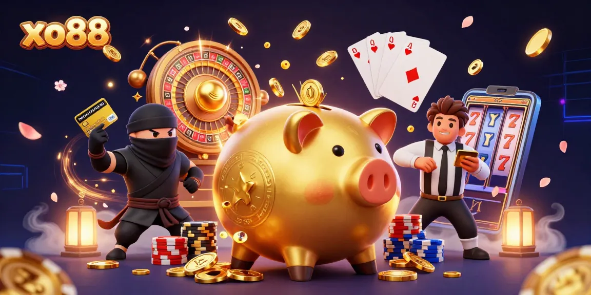 Experience the excitement of xo88 with golden coins, samurai elements, and immersive casino action!