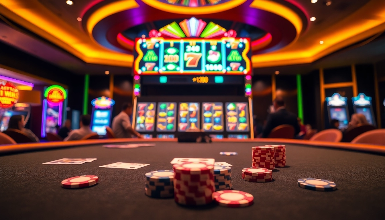 Experience gaming excitement at Haywin with dynamic poker action and vibrant slot machines.