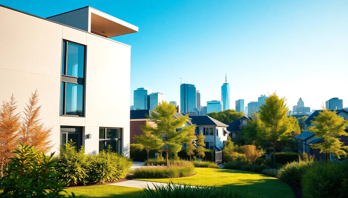Residential Architect Boston showcasing modern design and vibrant surroundings in a city setting.
