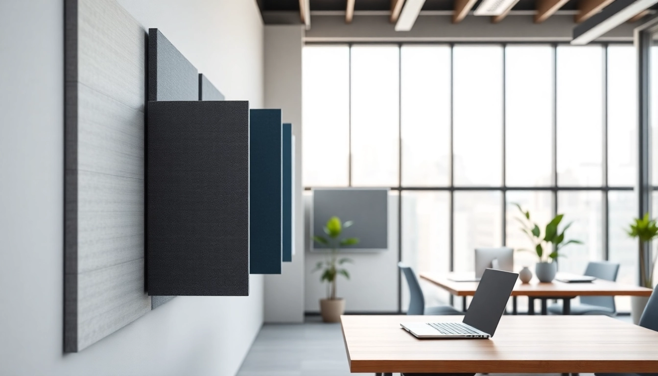 Enhance sound quality with versatile Acoustic Panels displayed in a modern office.