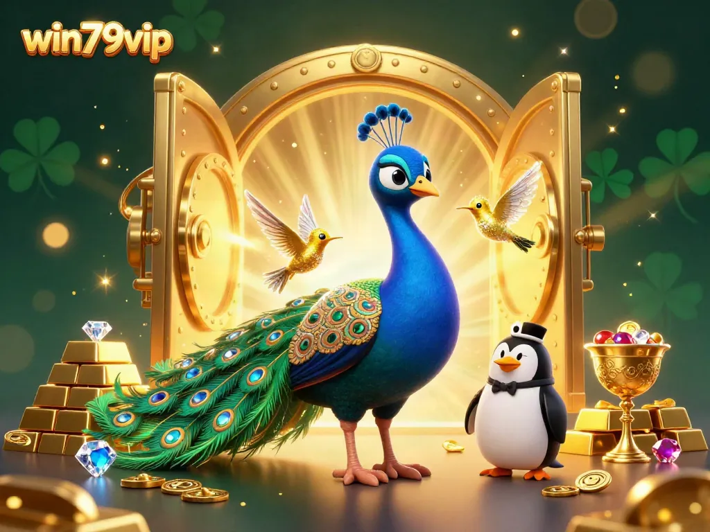 Experience big wins with win79vip in a vibrant casino scene filled with treasures and excitement