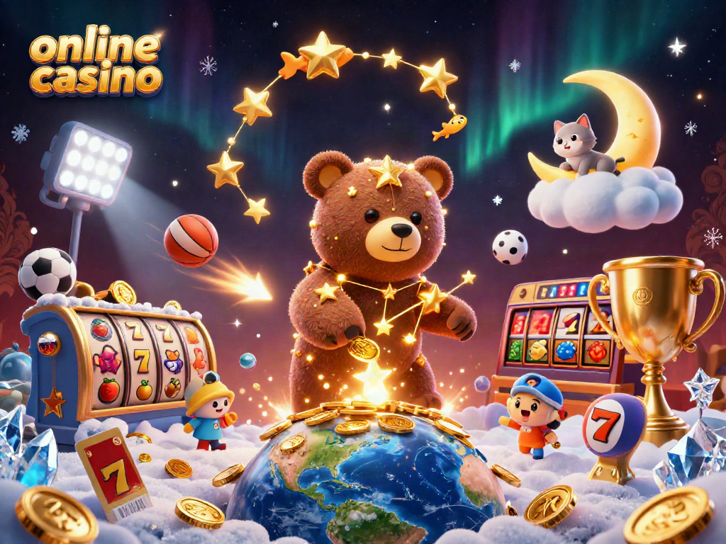 Juega en un casino online disfrutando de una emocionante combinación de juegos de tragamonedas y símbolos de suerte.