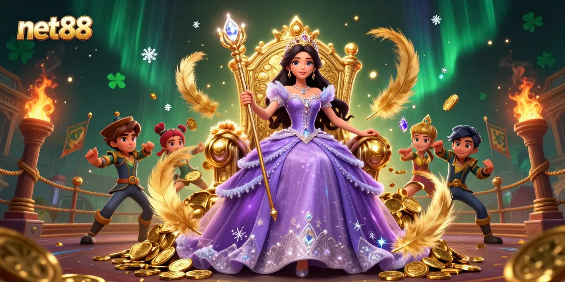Experience thrilling gameplay at net88 with vibrant casino elements and a royal theme.