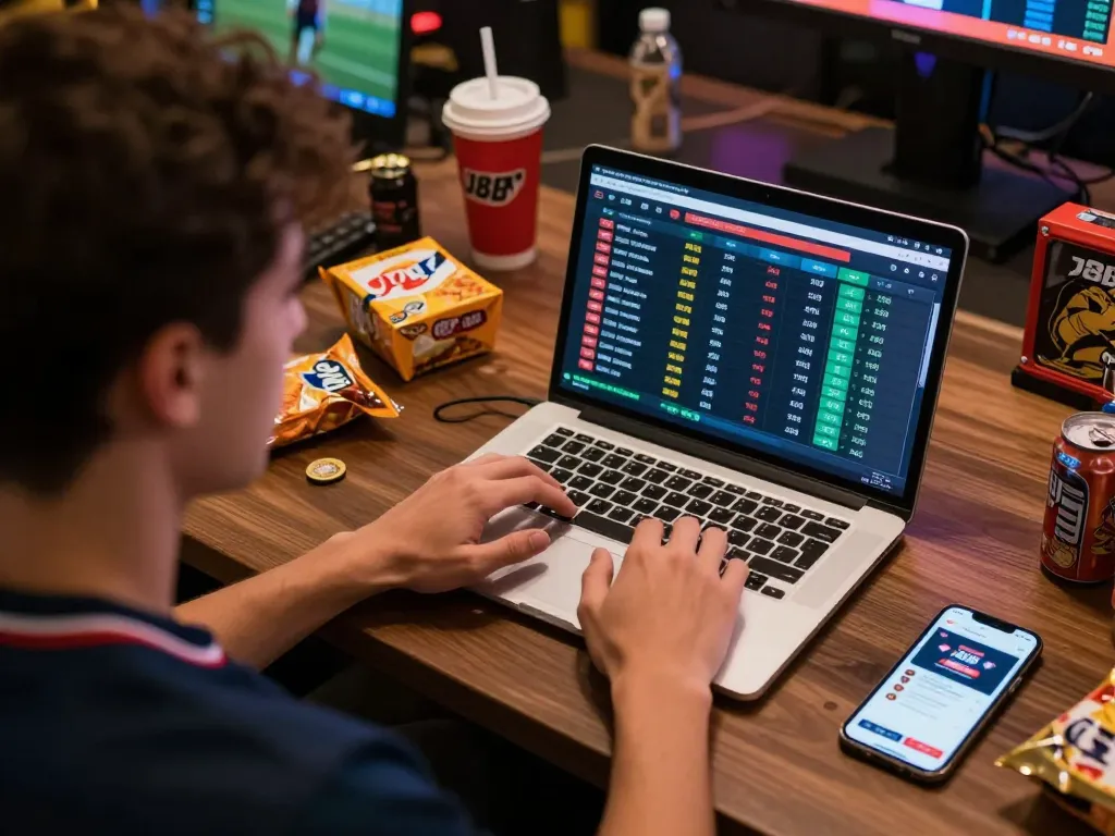 Engaging online sports betting session focused on J88 races with live odds displayed.