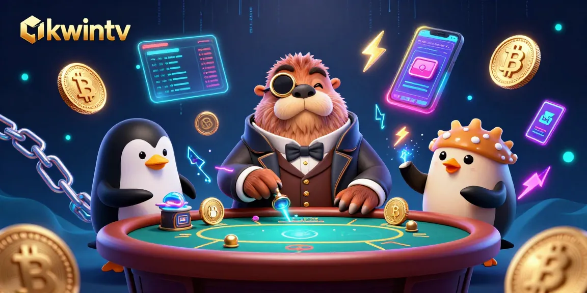 Play poker with okwintv's whimsical walrus and penguin dealer at an immersive underwater table