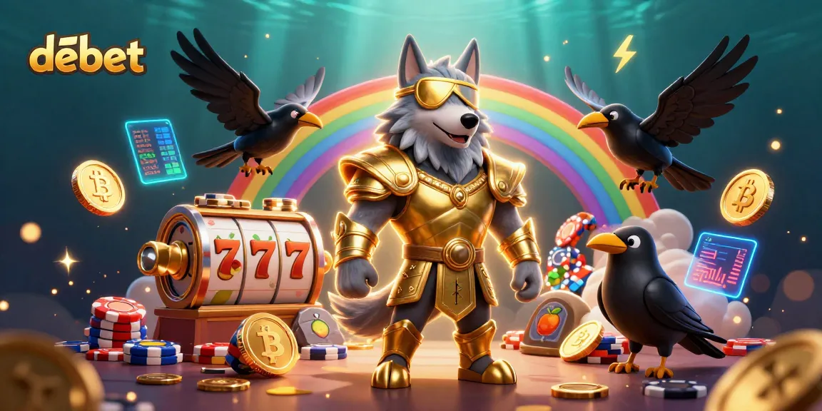 Engage with the debet experience through a vibrant Norse mythology-themed casino scene.