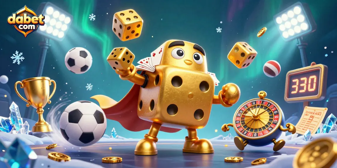 Engage in thrilling gameplay at dabet com with 3D cartoon characters in a vibrant casino scene.
