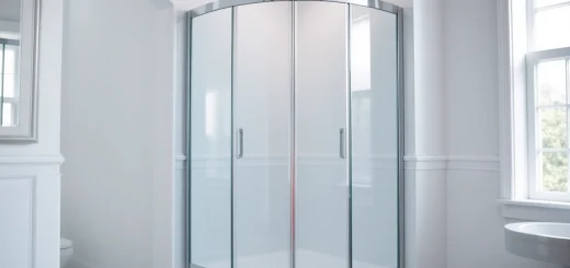 Erleben Sie die Eleganz der duschkabine 80x80 eckeinstieg in einem modernen Badezimmer.